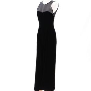 Bob Mackie Velvet Jumpsuit, black vintage RARE